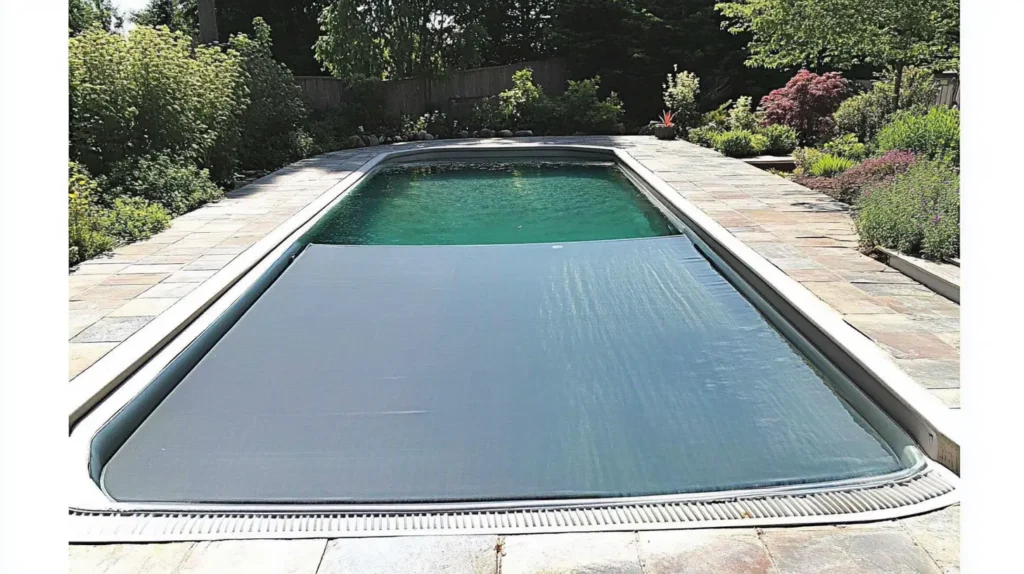 pmcpools_blog_a pool in richmond in a sub urban home covered with a pool cover